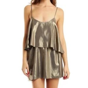 Elizabeth and James Gold Sparkle Dress